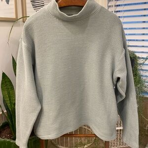 Madewell 100% cotton Sage green sweater, size Small